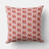 Fox Throw Pillow クッション (裏面)
