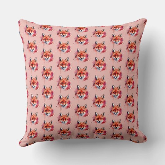 Fox Throw Pillow クッション (裏面)