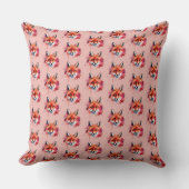 Fox Throw Pillow クッション (正面)