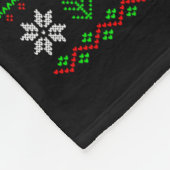 Fox Ugly Xmas Sweater Funny Fox Animal Merry Chris フリースブランケット (角)