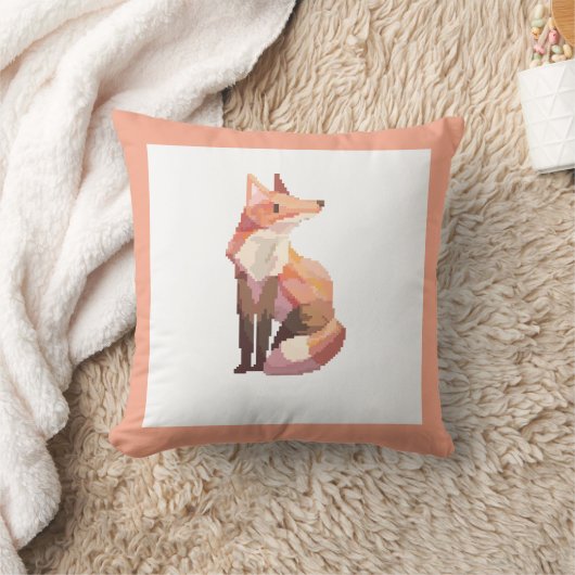 Fox, vos. Pixel Art, pixelart クッション (ブランケット)