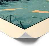 Fox Wall Art Print Winter Bamboo Forest - Vertical ポスター (角)