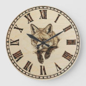 Fox Wall Clock ラージ壁時計 (正面)