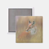 Fox wildlife magnet.  マグネット (正面/裏面)