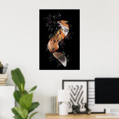 Fox with Berries and Bees- Giclee Print from ポスター (ホームオフィス)