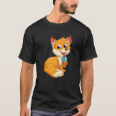 Fox with bubbel tea bubbeltea fox children  1 tシャツ (正面)