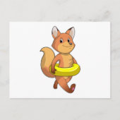 Fox with Lifebuoy ポストカード (正面)