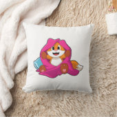 Fox with Pillow and Blanket クッション (ブランケット)