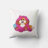 Fox with Pillow and Blanket クッション (裏面)