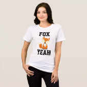 FOX YEAH!面白いTシャツ トライブレンドTシャツ (正面全面)