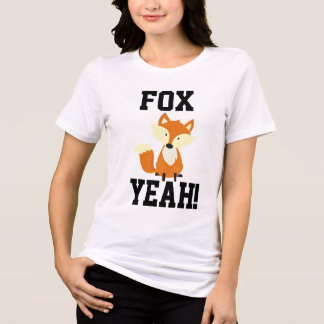 FOX YEAH!面白いTシャツ トライブレンドTシャツ