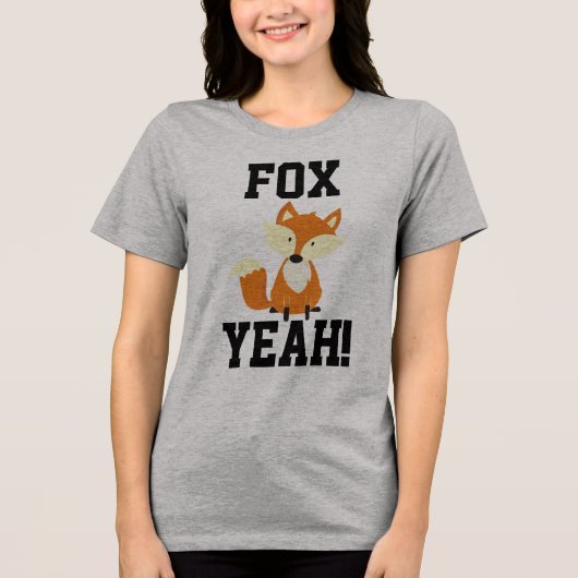 FOX YEAH! 面白Tシャツ トライブレンドＴシャツ (正面)
