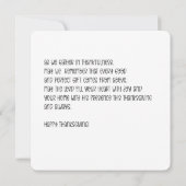 Foxand pumpkins thanksgiving card  カード (裏面)