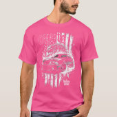 Foxbody国家コヨーテ50キツネ体スタンUsa国旗 Tシャツ (正面)