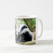 Foxcub & Badger Cute! コーヒーマグカップ (正面右)
