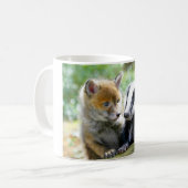 Foxcub & Badger Cute! コーヒーマグカップ (正面左)