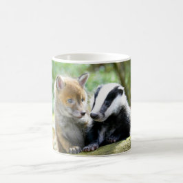 Foxcub & Badger Cute! コーヒーマグカップ