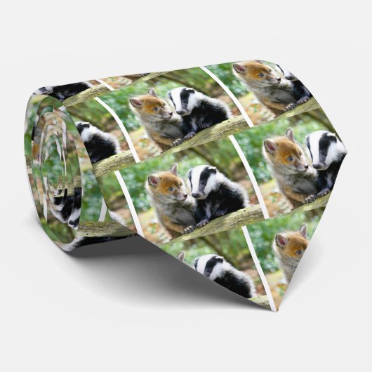 Foxcub & Badger Cute! ネクタイ (ロール)