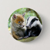 Foxcub & Badger Cute! 缶バッジ (正面)