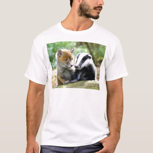 Foxcub & Badger Cute! Tシャツ (正面)