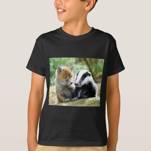 Foxcub & Badger Cute! Tシャツ (正面)