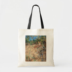 Foxes, Bruno Liljefors トートバッグ