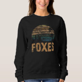Foxes Vintage Sunset Distressed スウェットシャツ (正面)