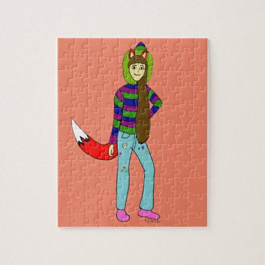 foxgirl ジグソーパズル (縦)