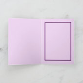 FoxgloveとBeeの水彩画でお礼を言う カード (内部)