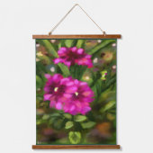 Foxgloveダリアフローラガーデンフラワーフラワーフラワーフラワーズ 吊り下げ型タペストリー (正面)