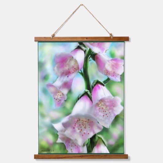 Foxgloveダリアフローラガーデンフラワーフラワーフラワーフラワーズ 吊り下げ型タペストリー (正面2)