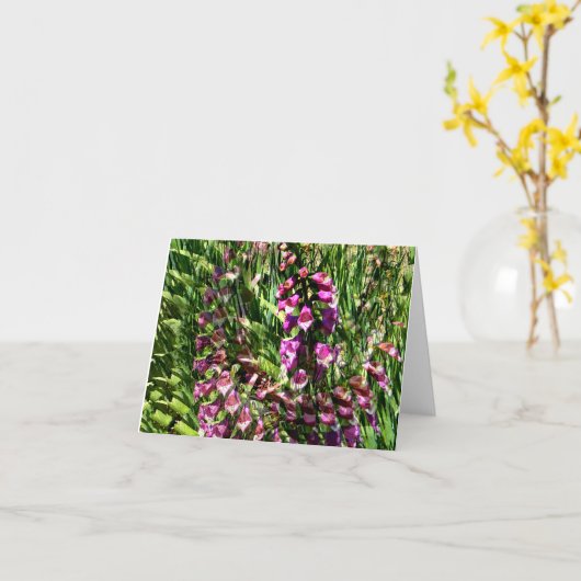 Foxglove愛…... カード (黄色い花)