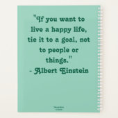 Foxglove花ピンク紫グリーンホワイトガーデン プランナー手帳 (裏面)