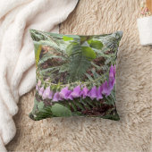 Foxglove花写真 クッション (ブランケット)