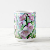 Foxglove Flowers Floral Pink Garden Personalized コーヒーマグカップ (中央)