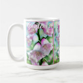 Foxglove Flowers Floral Pink Garden Personalized コーヒーマグカップ (左)