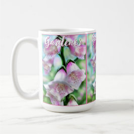 Foxglove Flowers Floral Pink Garden Personalized コーヒーマグカップ