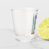 Foxglove Flowers Floral Pink Garden Personalized ショットグラス (左)