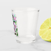 Foxglove Flowers Floral Pink Garden Personalized ショットグラス (右)
