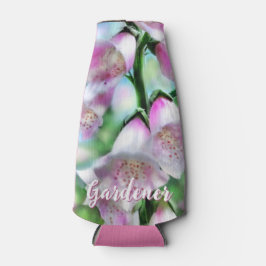 Foxglove Flowers Floral Pink Garden Personalized ボトルクーラー
