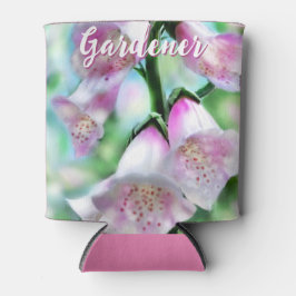 Foxglove Flowers Floral Pink Garden Personalized 缶クーラー