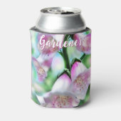 Foxglove Flowers Floral Pink Garden Personalized 缶クーラー (缶裏面)