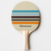 Foxglove Rust Across Striping with Name 卓球ラケット (裏面)