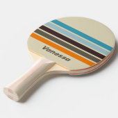 Foxglove Rust Across Striping with Name 卓球ラケット (正面アングル)