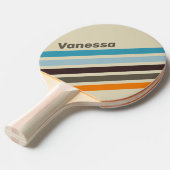 Foxglove Rust Angled Striping with Name 卓球ラケット (正面アングル)