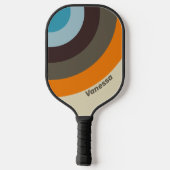 Foxglove Rust Circle Stripe with Name ピックルボールラケット (裏面)