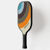Foxglove Rust Circle Stripe with Name ピックルボールラケット (左)