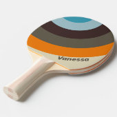 Foxglove Rust Circle Stripe with Name 卓球ラケット (正面アングル)