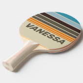 Foxglove Rust Horizon Striping with Name 卓球ラケット (正面アングル)