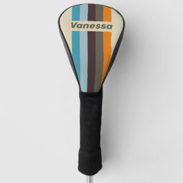 Foxglove Rust Pin Striped with Name ゴルフヘッドカバー